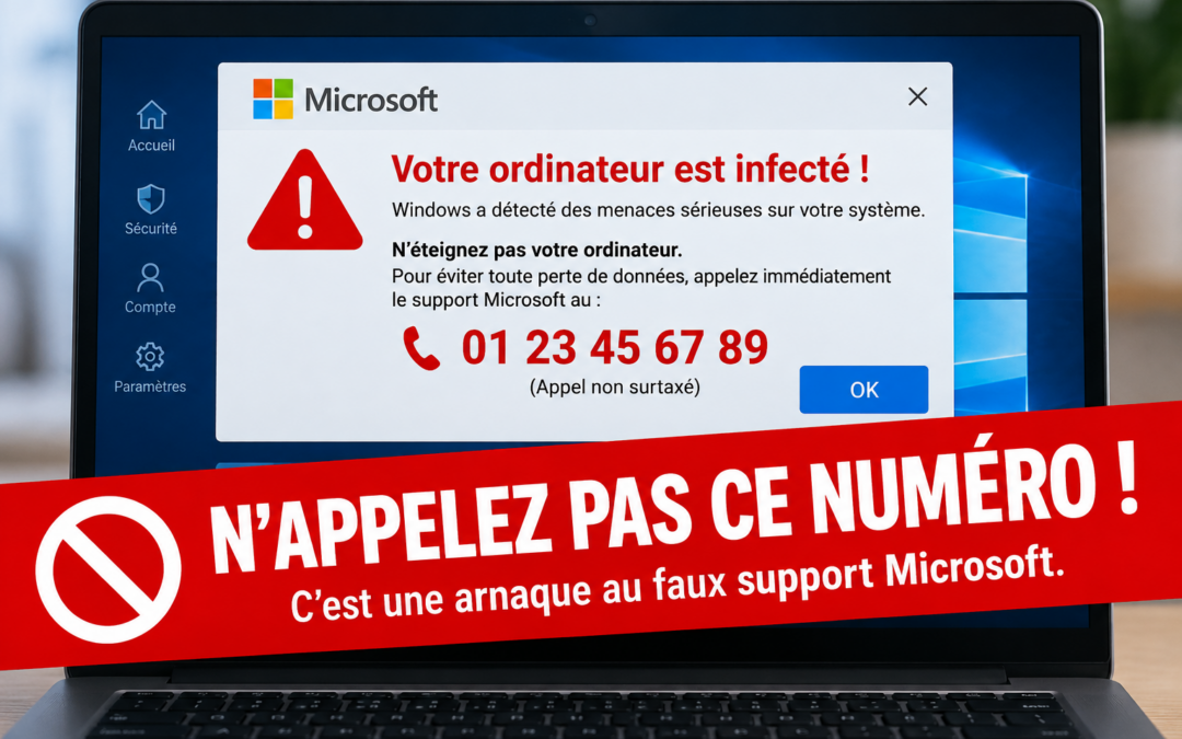 Alerte faux support technique