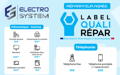 Electro System devient réparateur labellisé QualiRépar : une nouvelle étape pour vos appareils