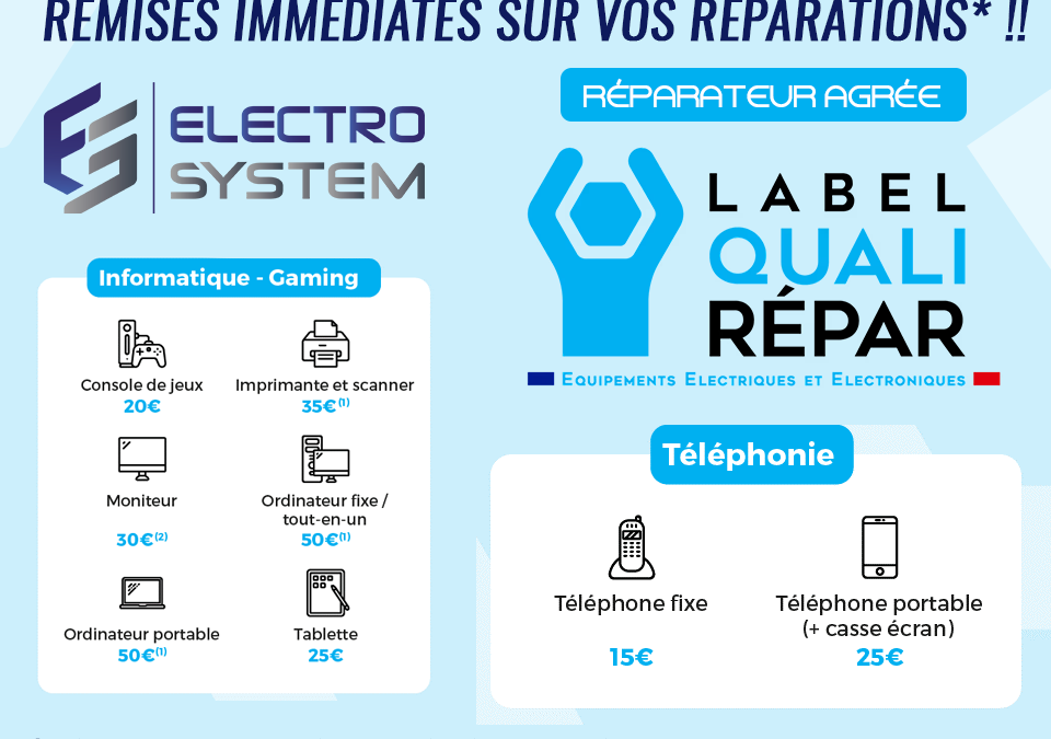 Electro System QualiRepar BOnus Réparation